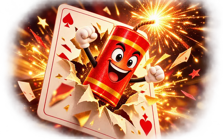 Festive card game artwork